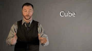 sign language cube GIF by Sign with Robert