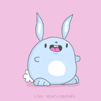 Happy Easter Bunny GIF by Lisa Vertudaches
