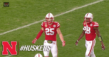 Nebraska Football Shrug GIF by Huskers