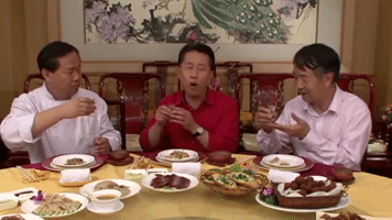 chinese food cheers GIF