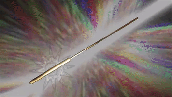 Golden Light Wand GIF