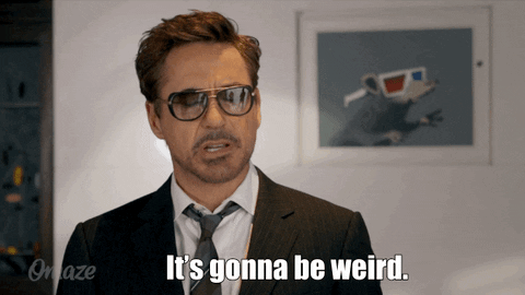 Its Gonna Be Weird Robert Downey Jr GIF by Omaze - Find & Share on GIPHY