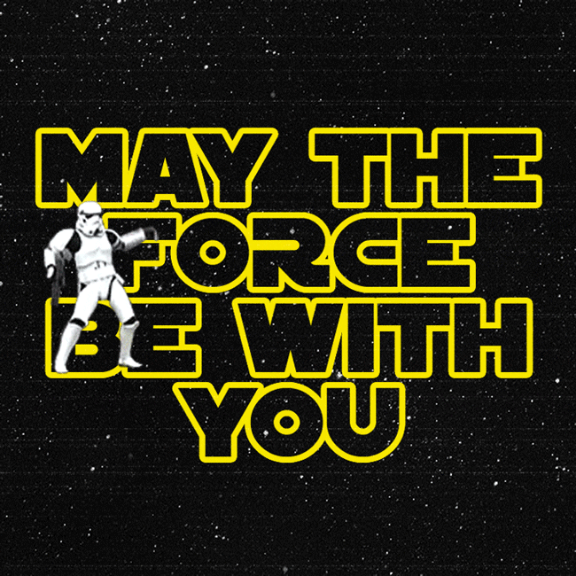 May The Fourth Be With You Star Wars GIF by Percolate Galactic