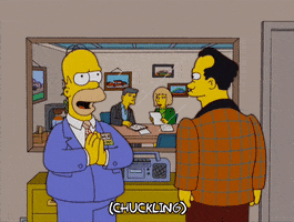 Signing Season 15 GIF by The Simpsons