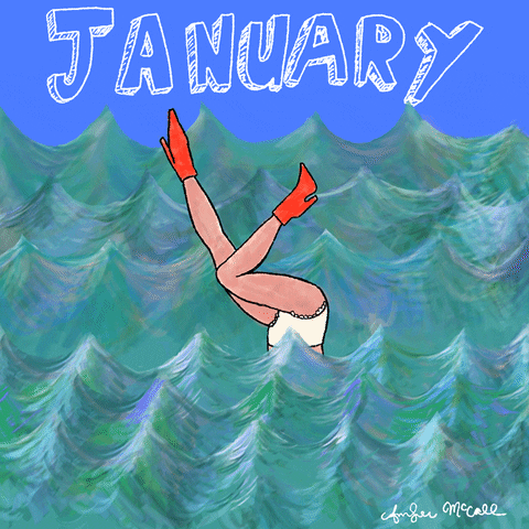Calendar Drowning GIF by Amber McCall