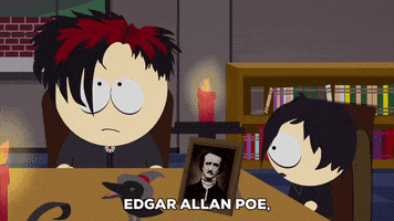 edgar allan poe emo GIF by South Park 