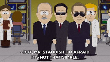men explaining GIF by South Park 