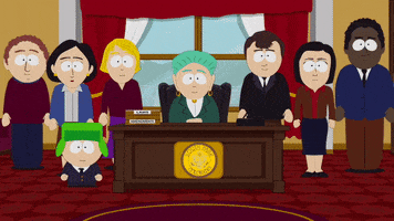 kyle broflovski desk GIF by South Park 