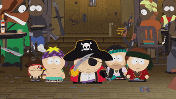 eric cartman pirate GIF by South Park 