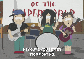 band fighting GIF by South Park 