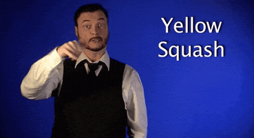 sign language yellow squash GIF by Sign with Robert