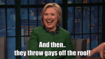 PepeFarmRemembers laughing hillary gays GIF