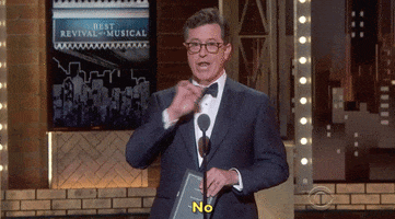 Stephen Colbert No GIF by Tony Awards