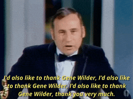 gene wilder acceptance speech GIF by The Academy Awards