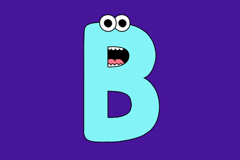 GIPHY Studios Originals alphabet b gilphabet letter b GIF