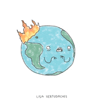 Global Warming Help GIF by Lisa Vertudaches