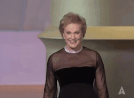 julie andrews oscars GIF by The Academy Awards