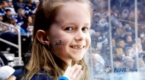 Little Girl Hello GIF by NHL by nhl