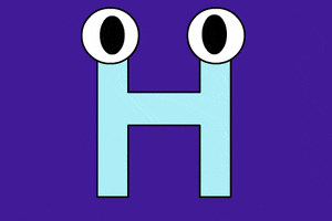 Alphabet Letter H GIF