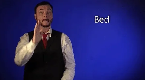 Sign Language Bed GIF