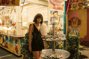 jankruck girl 90s neon model GIF