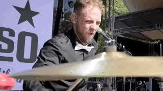 Ru_Catania rock live punk drums GIF