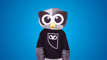 look mascot GIF by Hootsuite