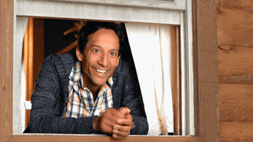 Waving Danny Pudi GIF by The Guest Book