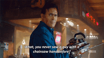 bruce campbell what GIF by Ash vs Evil Dead
