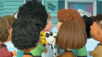 peanutsmovie school bus peanuts snoopy GIF