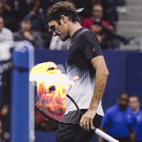 Roger Federer Animation GIF by US Open