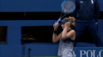 excited madison keys GIF by US Open