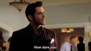 how dare you lucifer on fox GIF by Lucifer