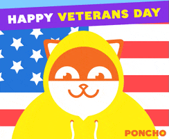 Veterans Day GIF by Poncho