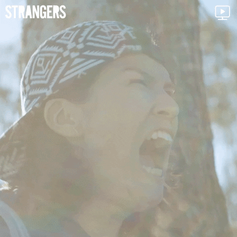 facebook screaming GIF by Strangers