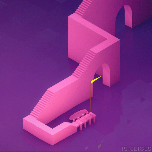 monument valley water GIF by Pi-Slices
