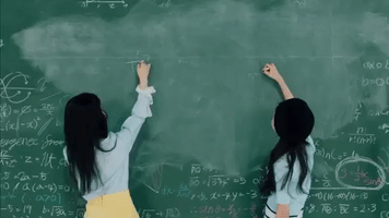 k-pop chalkboard GIF