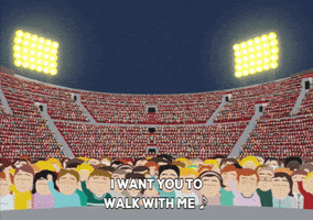 lights crowd GIF by South Park 