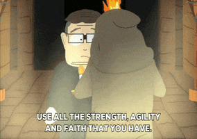 priest torch GIF by South Park 