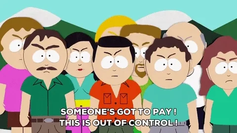 angry crowd GIF by South Park