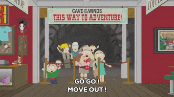 scared run GIF by South Park 
