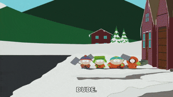 cleaning shoveling snow GIF by South Park 
