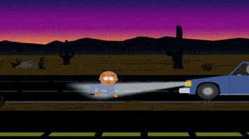 cars running GIF by South Park 
