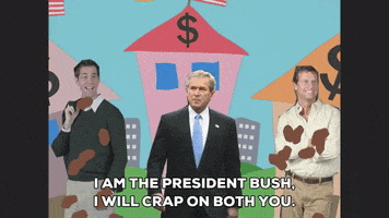 jumping president bush GIF by South Park 
