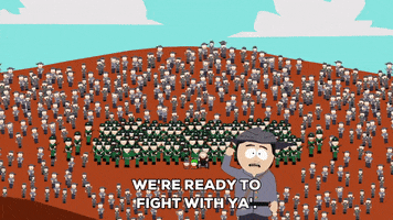 fight crowd GIF by South Park 