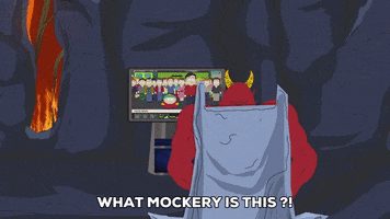 devil watching GIF by South Park 