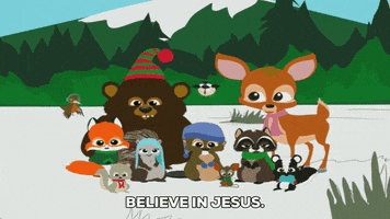 religion woodland creatures GIF by South Park 