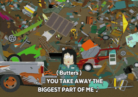 woman trash GIF by South Park 
