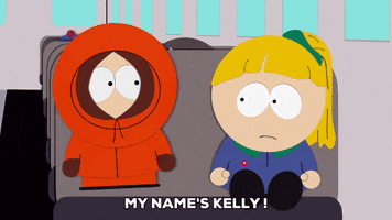 kenny mccormick kelly GIF by South Park 