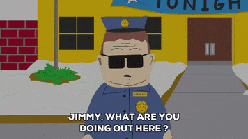 sunglasses cop GIF by South Park 